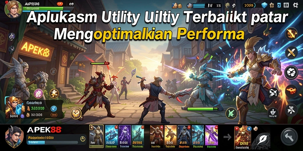 Screenshot utama APEK88 memperlihatkan fitur pengelolaan aplikasi.