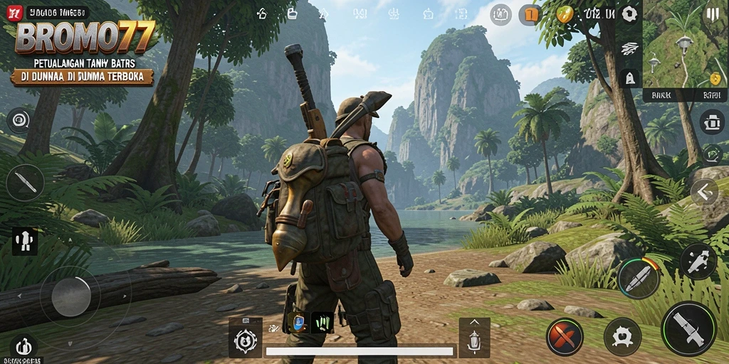 Gameplay BROMO77 yang seru di dunia terbuka yang luas.