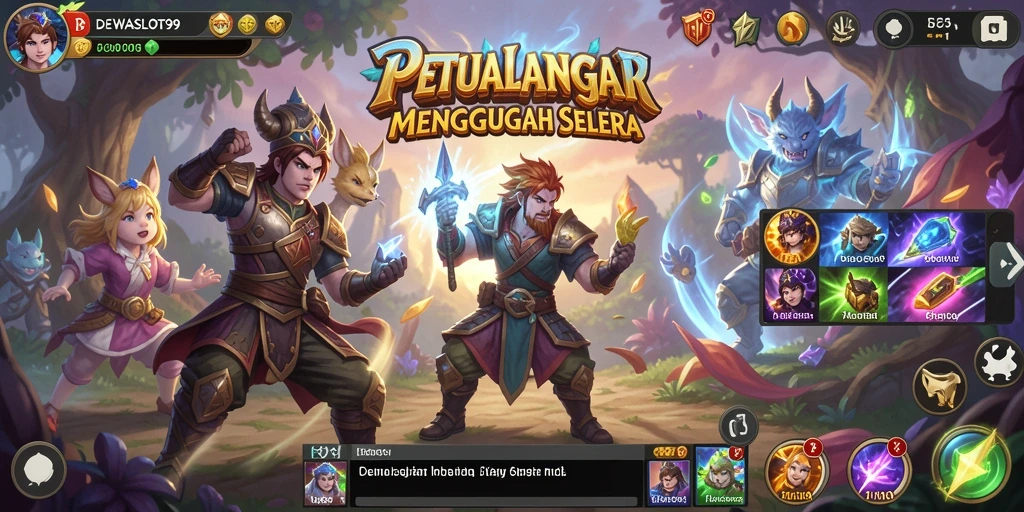 Tampilan gameplay DEWASLOT99 yang seru dan menantang.