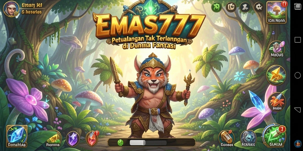 Tampilan gameplay <strong>EMAS777</strong> yang penuh aksi dan petualangan seru.