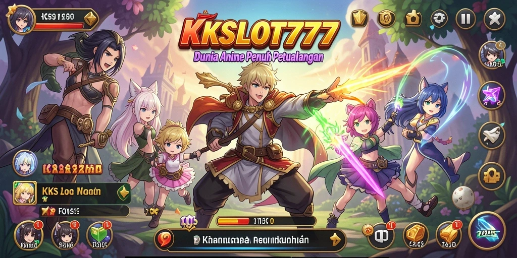 Tampilan gameplay KKSLOT777 yang memukau dan penuh warna.