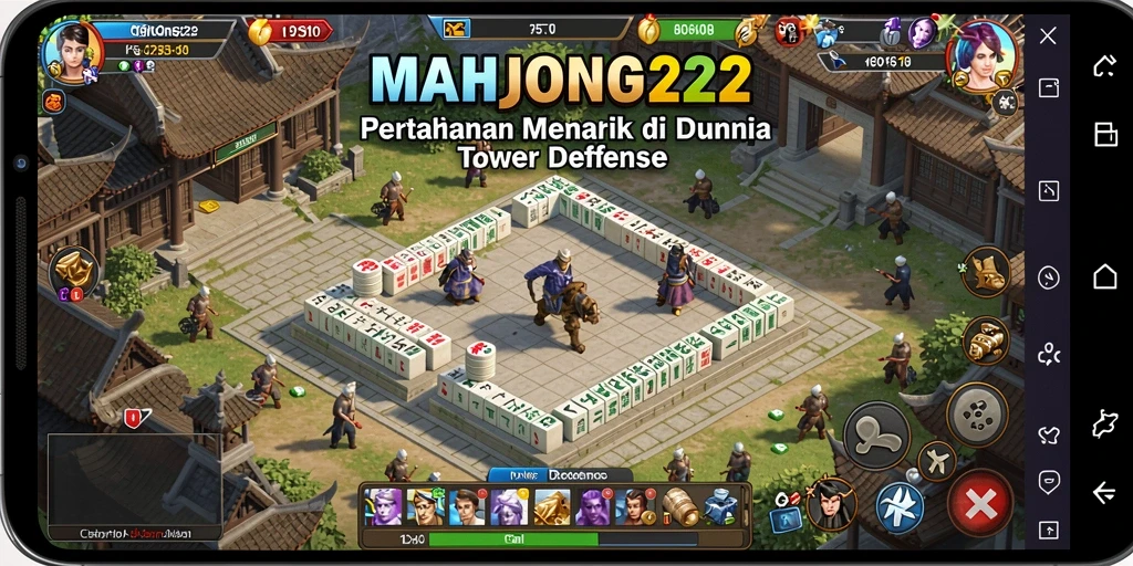 Gameplay menara pertahanan yang mendebarkan dan menantang.