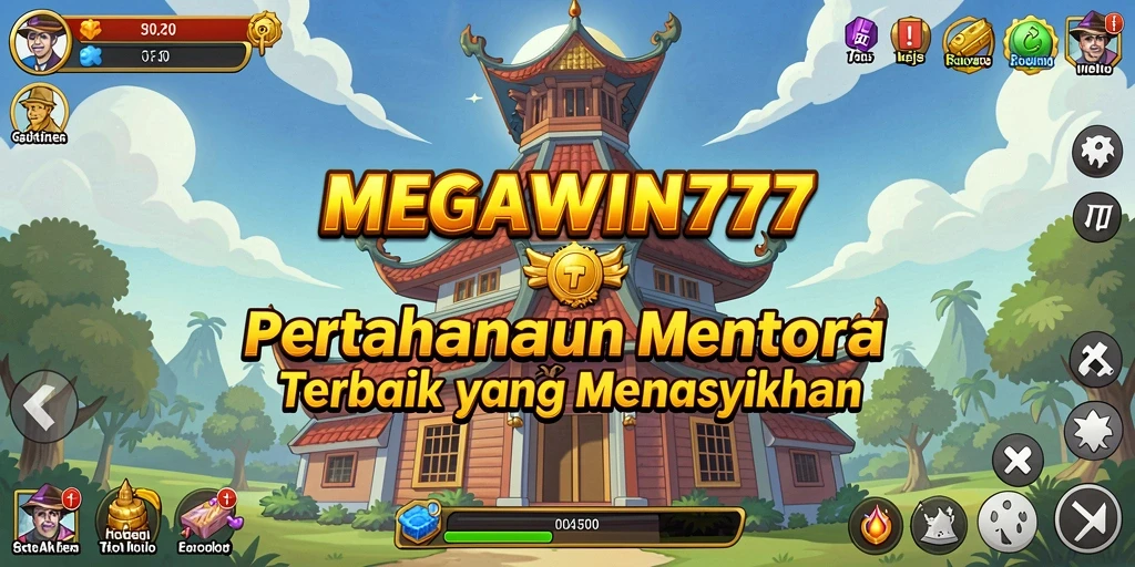 Tampilan elok gameplay Tower Defense di MEGAWIN777.