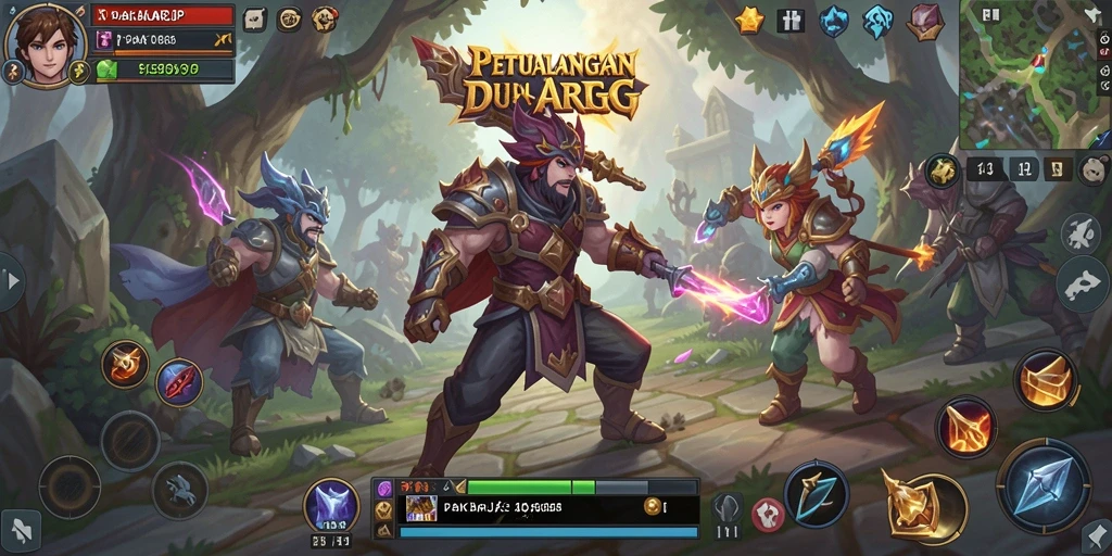 Tampilan gameplay menakjubkan dari PAKARJP dalam aksi ARPG.