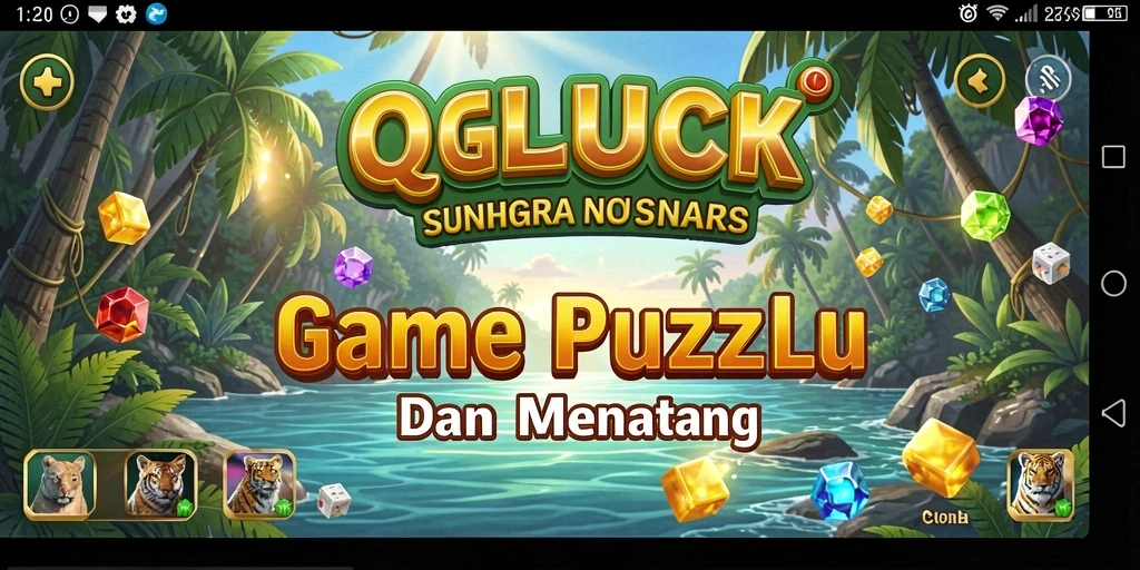 Tampilan gameplay QGLUCK yang menantang dan menarik.