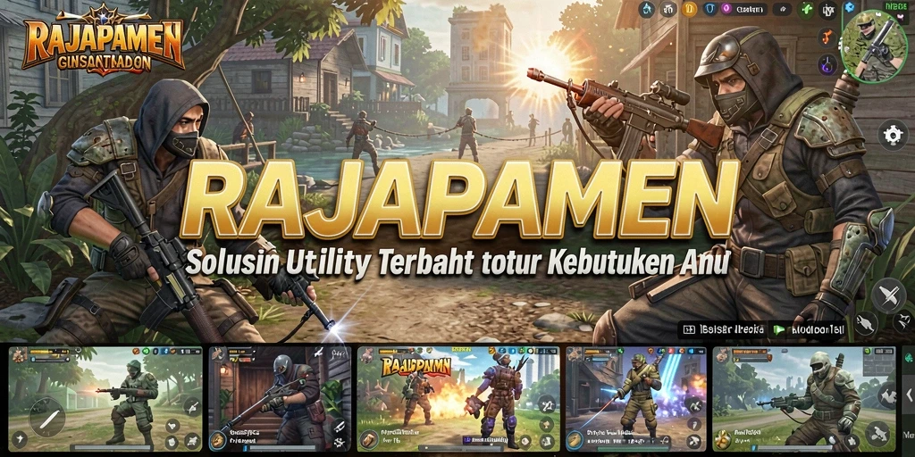 Tampilan utama RAJAPAMEN dengan fitur-fitur Utility yang bermanfaat.