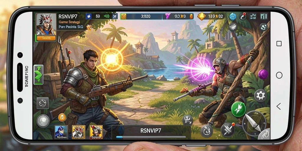 Tampilan gameplay SLG yang dinamis dan menarik di RSNVIP7.